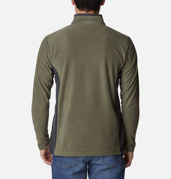 Men Columbia Klamath Range™ II Half Zip Fleece Grey / Green / Dark Grey | US-JMLDRA-073