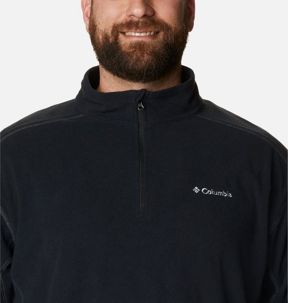 Men Columbia Klamath Range™ II Half Zip Fleece Black | US-ARULDC-892