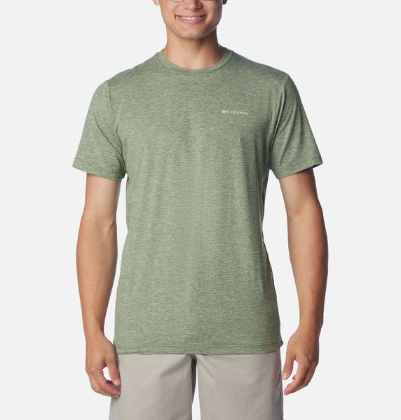 Men Columbia Kwick Hike™ Technical Graphic T-Shirt Green | US-ZJLDNT-354