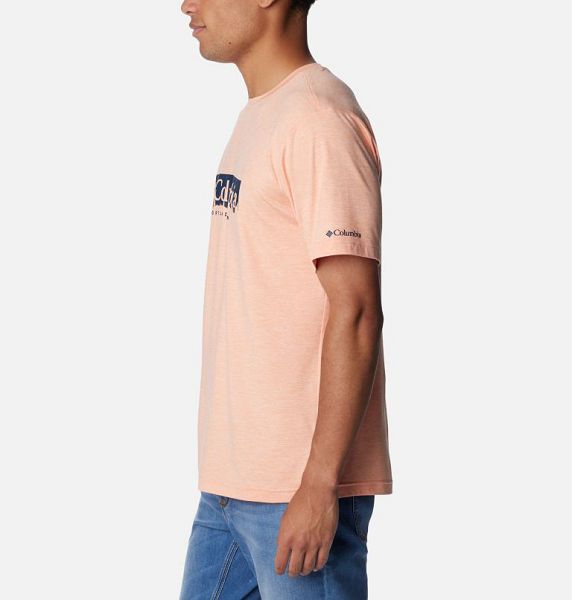 Men Columbia Kwick Hike™ Technical T-Shirt Apricot | US-VHRKTE-904