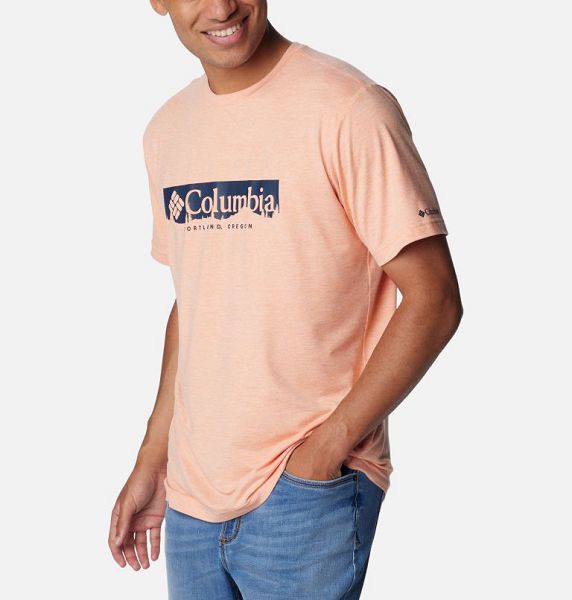 Men Columbia Kwick Hike™ Technical T-Shirt Apricot | US-VHRKTE-904