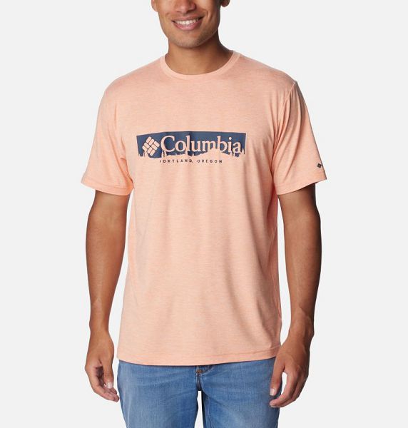 Men Columbia Kwick Hike™ Technical T-Shirt Apricot | US-VHRKTE-904