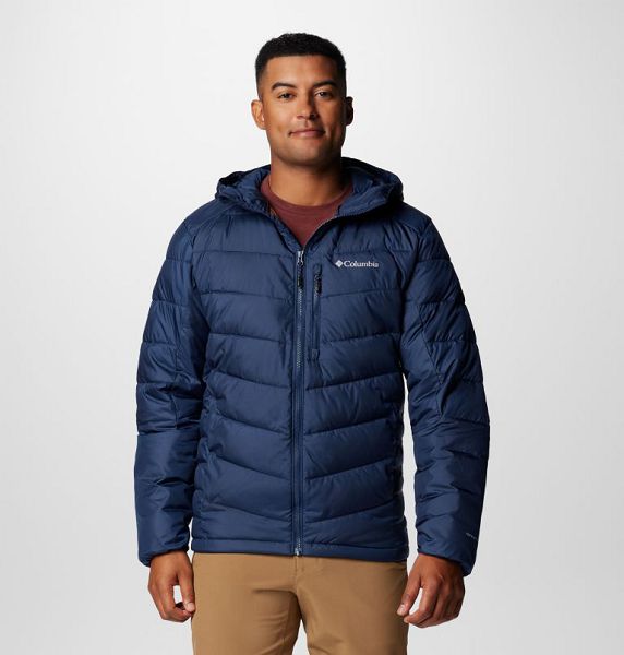 Men Columbia Labyrinth Loop™ II Insulated Hooded Jackets Navy | US-CIKPWY-145