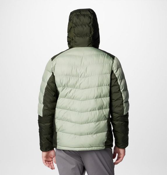 Men Columbia Labyrinth Loop™ II Insulated Hooded Jackets Grey / Green | US-KDVNEU-784