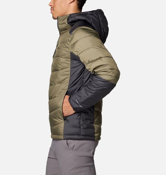 Men Columbia Labyrinth Loop™ II Insulated Hooded Jackets Grey / Green / Dark Grey | US-JAXSFK-169