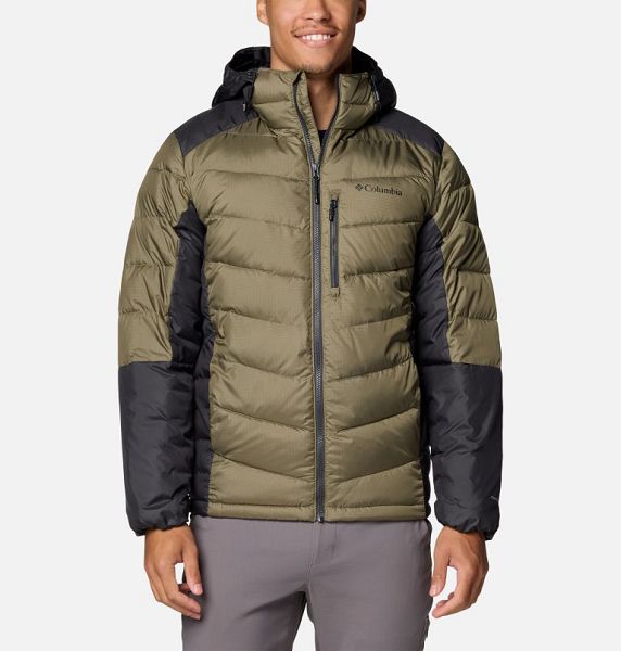 Men Columbia Labyrinth Loop™ II Insulated Hooded Jackets Grey / Green / Dark Grey | US-JAXSFK-169