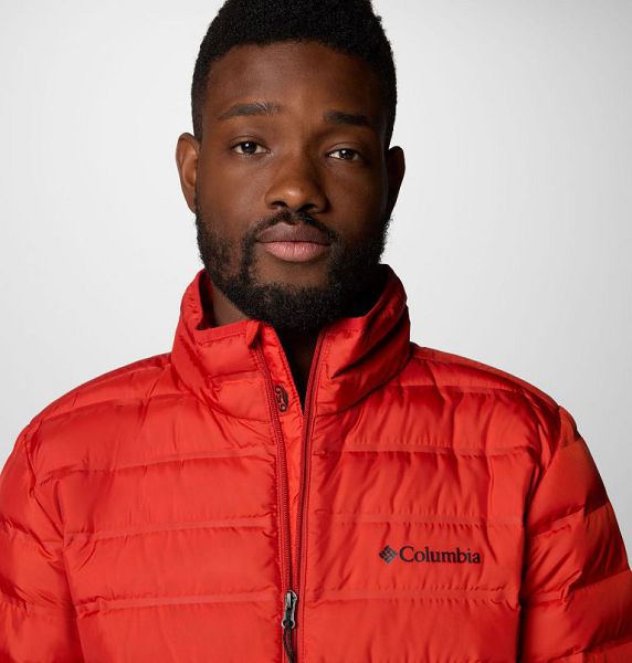 Men Columbia Lake 22™ II Down Jackets Red | US-VTMEFC-642