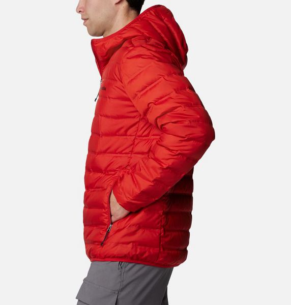 Men Columbia Lake 22™ II Hooded Down Jackets Red | US-TLKGMO-164