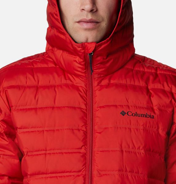 Men Columbia Lake 22™ II Hooded Down Jackets Red | US-TLKGMO-164