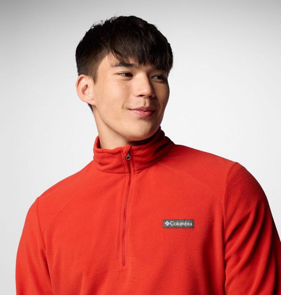 Men Columbia Lake Aloha™ Half Zip Fleece Red | US-AZFVCN-468