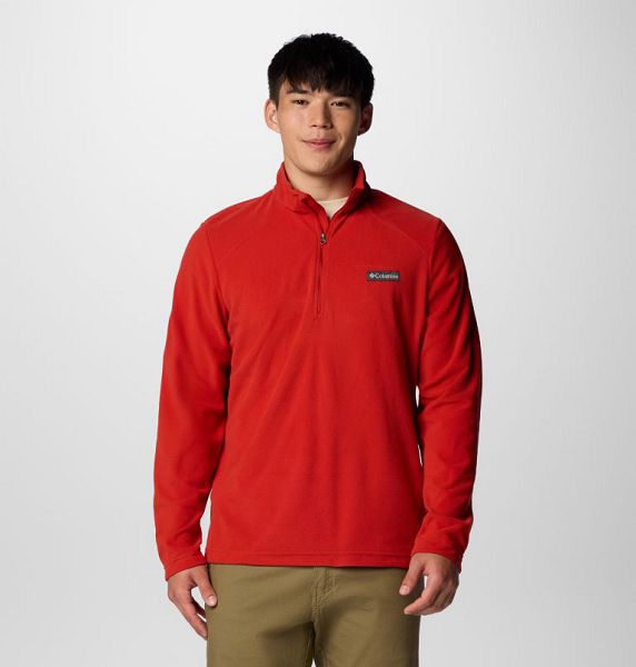 Men Columbia Lake Aloha™ Half Zip Fleece Red | US-AZFVCN-468