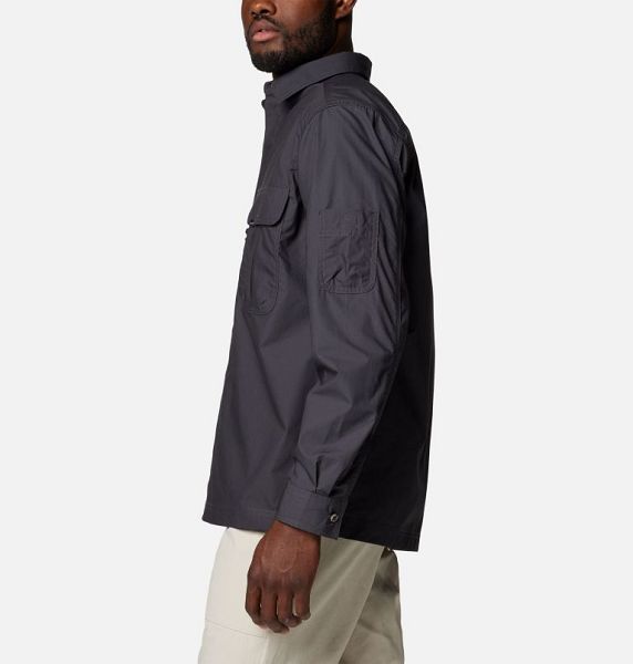 Men Columbia Landroamer™ Cargo Shirts Dark Grey | US-MSRNEO-821