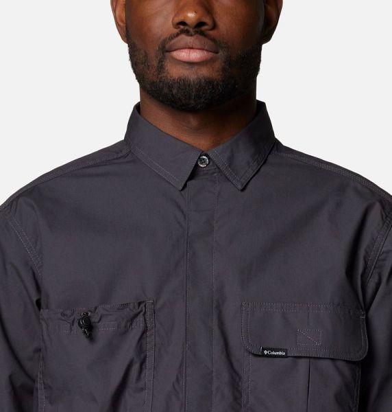 Men Columbia Landroamer™ Cargo Shirts Dark Grey | US-MSRNEO-821