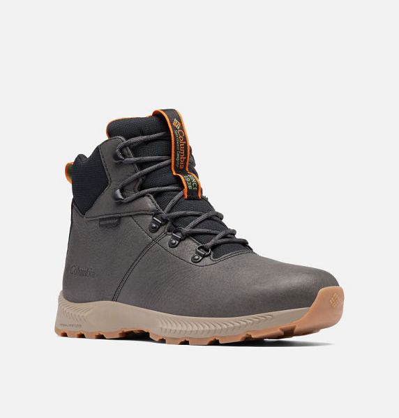 Men Columbia Landroamer™ Explorer Waterproof Boots Dark Grey / Orange | US-YTDJIO-735