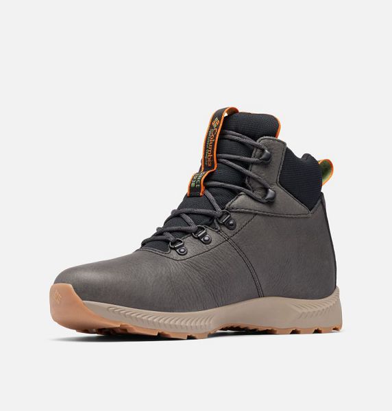 Men Columbia Landroamer™ Explorer Waterproof Boots Dark Grey / Orange | US-YTDJIO-735