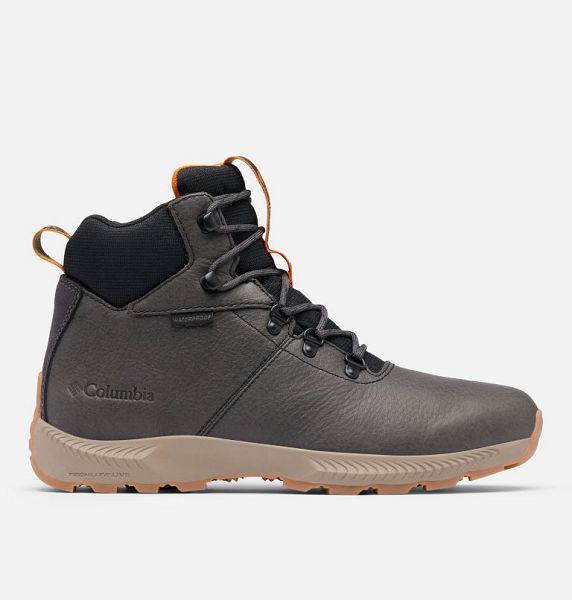 Men Columbia Landroamer™ Explorer Waterproof Boots Dark Grey / Orange | US-YTDJIO-735