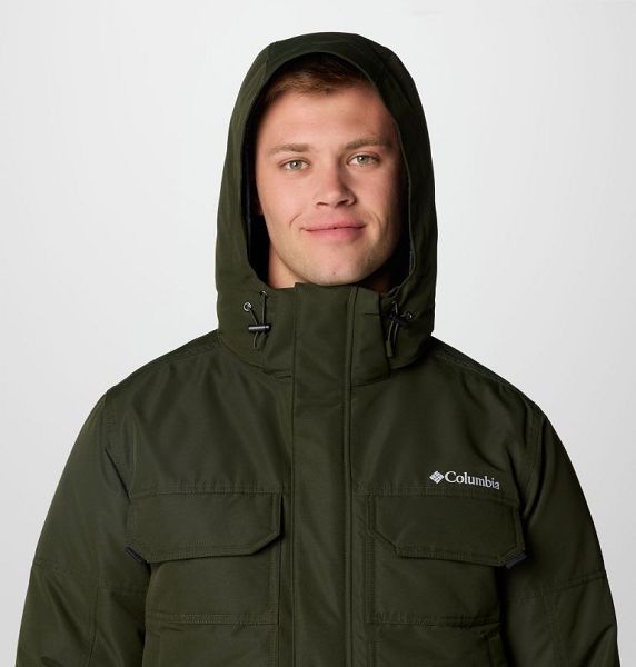 Men Columbia Landroamer™ II Waterproof Down Parka Jackets Deep Green | US-SQZKVW-150