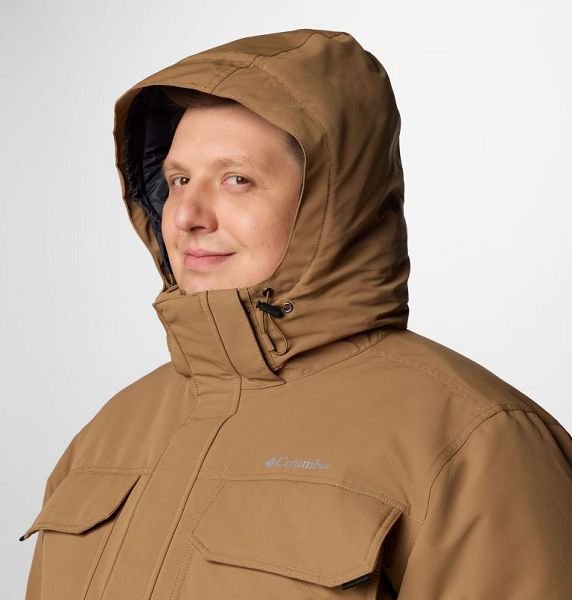 Men Columbia Landroamer™ II Waterproof Hooded Parka Jackets Khaki | US-UFBEWG-582