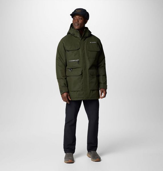 Men Columbia Landroamer™ II Waterproof Parka Jackets Deep Green | US-TRFNWA-107