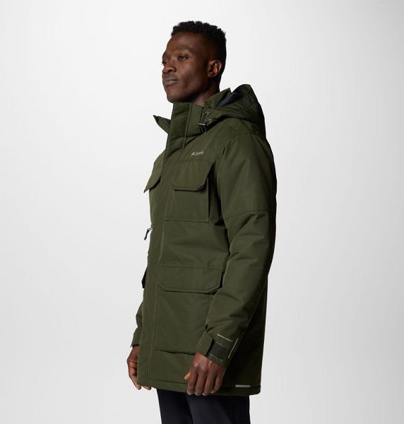 Men Columbia Landroamer™ II Waterproof Parka Jackets Deep Green | US-TRFNWA-107