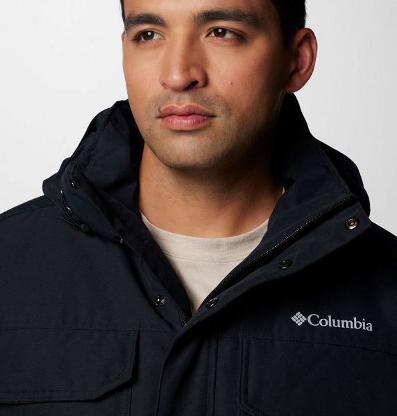 Men Columbia Landroamer™ II Waterproof Parka Jackets Black | US-QLDSGP-408