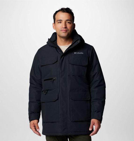 Men Columbia Landroamer™ II Waterproof Parka Jackets Black | US-QLDSGP-408