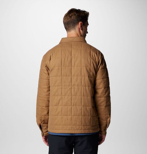 Men Columbia Landroamer™ Quilted Shirt Jackets Brown | US-IHODWB-236