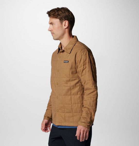 Men Columbia Landroamer™ Quilted Shirt Jackets Brown | US-IHODWB-236