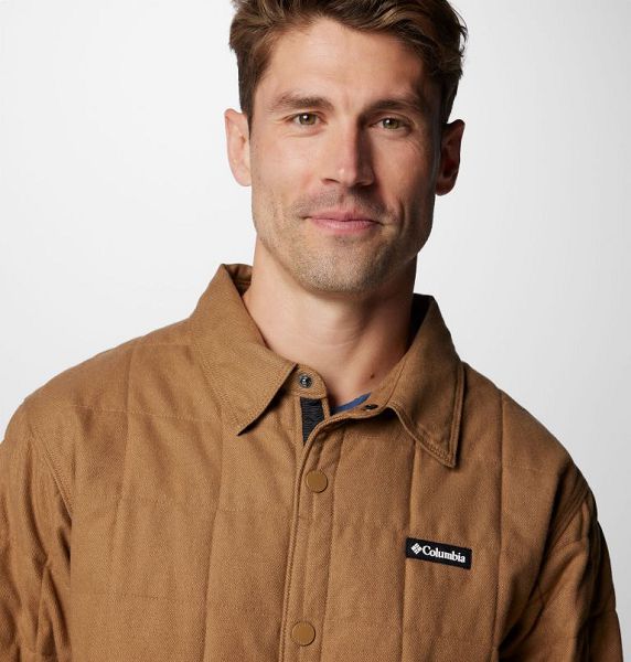 Men Columbia Landroamer™ Quilted Shirt Jackets Brown | US-IHODWB-236