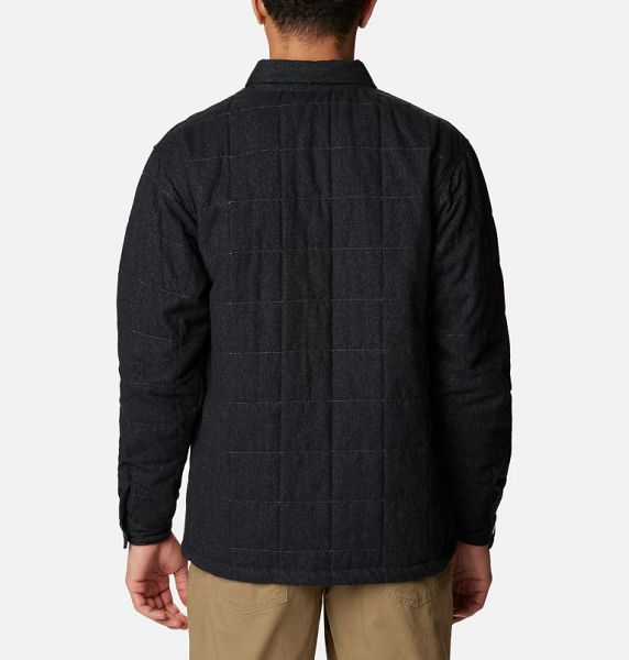 Men Columbia Landroamer™ Quilted Shirt Jackets Black | US-IYVBMG-760