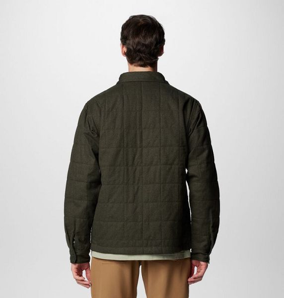 Men Columbia Landroamer™ Quilted Shirt Jackets Deep Green | US-KZRYMA-095