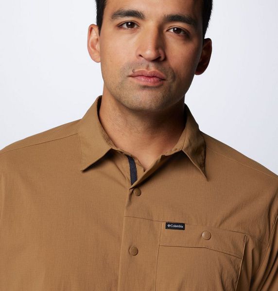 Men Columbia Landroamer™ Ripstop Sleeve Shirts Khaki | US-CEKDNU-154