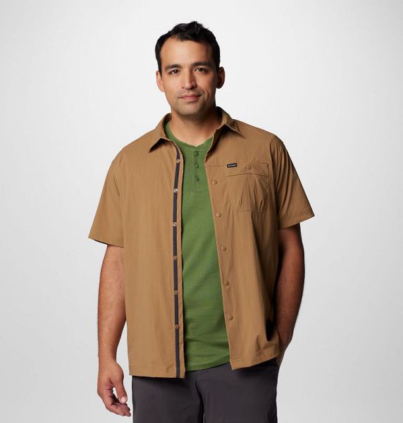 Men Columbia Landroamer™ Ripstop Sleeve Shirts Khaki | US-CEKDNU-154