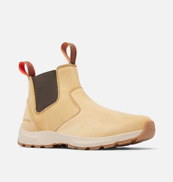 Men Columbia Landroamer™ Scout Nubuck Chelsea Boots Deep Yellow / Red | US-LDCVFP-493