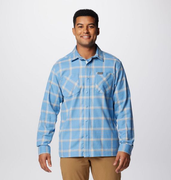 Men Columbia Landroamer™ Shirts Blue | US-LTUQSH-192