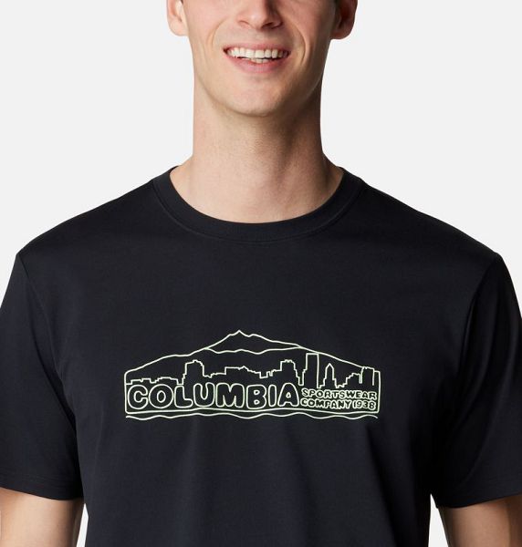 Men Columbia Legend Trail™ Technical T-Shirt Black | US-ZGUOVC-124