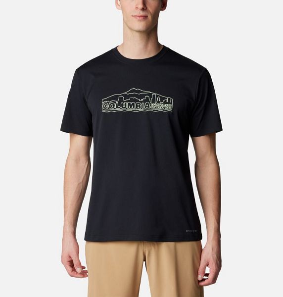 Men Columbia Legend Trail™ Technical T-Shirt Black | US-ZGUOVC-124