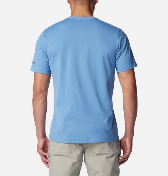 Men Columbia Legend Trail™ Technical T-Shirt Blue | US-GDJIKT-409