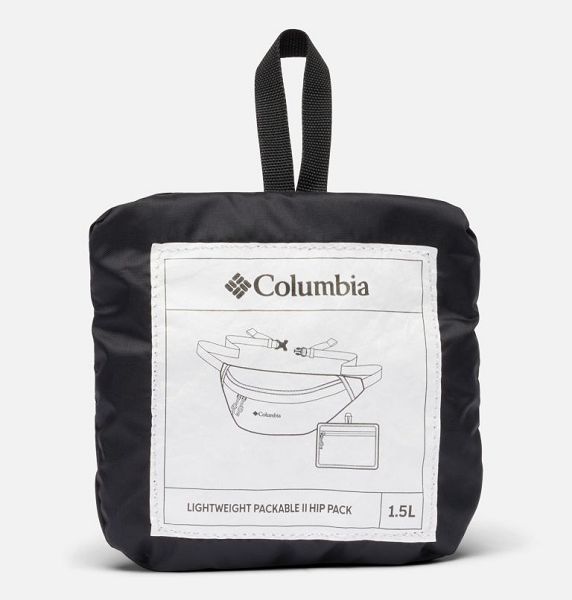 Men Columbia Lightweight Packable II Hip Pack Belt Bags Black | US-VJFORX-938