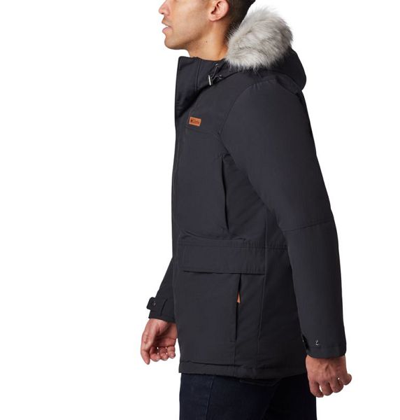 Men Columbia Marquam Peak™ Parka Jackets Black | US-IUZGFA-804