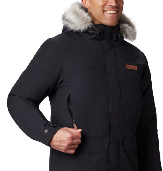 Men Columbia Marquam Peak™ Parka Jackets Black | US-IUZGFA-804