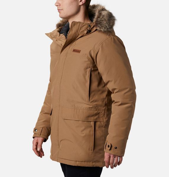 Men Columbia Marquam Peak™ Parka Jackets Khaki | US-GDSAWV-538