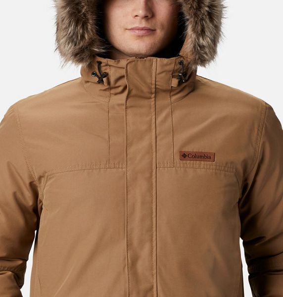 Men Columbia Marquam Peak™ Parka Jackets Khaki | US-GDSAWV-538