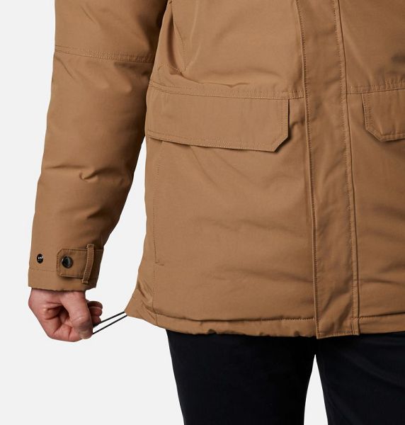 Men Columbia Marquam Peak™ Parka Jackets Khaki | US-GDSAWV-538