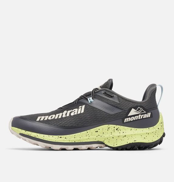 Men Columbia Montrail™ Trinity™ AG II Trail Running Shoes Dark Grey / Green | US-LFYCNW-968