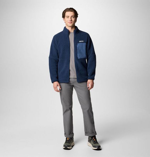 Men Columbia Mountainside™ Heavyweight Fleece Navy / Dark Blue | US-YSTZWH-897