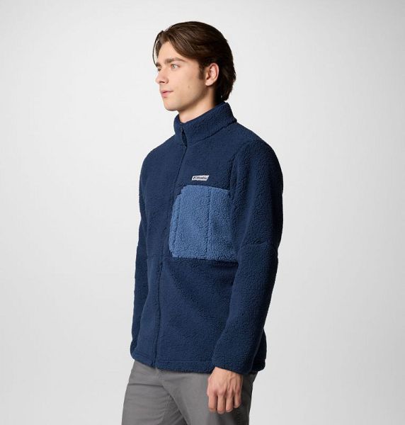 Men Columbia Mountainside™ Heavyweight Fleece Navy / Dark Blue | US-YSTZWH-897