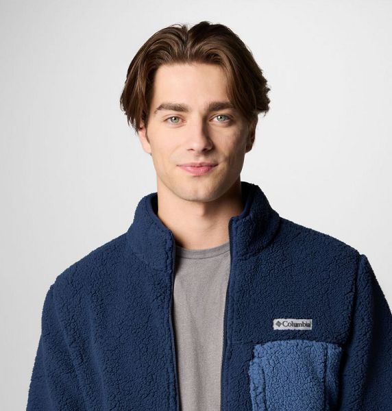 Men Columbia Mountainside™ Heavyweight Fleece Navy / Dark Blue | US-YSTZWH-897