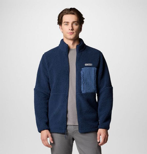 Men Columbia Mountainside™ Heavyweight Fleece Navy / Dark Blue | US-YSTZWH-897