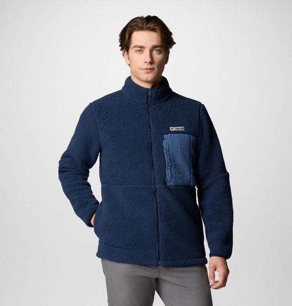 Men Columbia Mountainside™ Heavyweight Fleece Navy / Dark Blue | US-YSTZWH-897